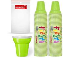 Naramaki® - Bicchieri Caffè Verdi - 50+50 Bicchierini Caffè Di Plastica - Bicchierini da 80cc (VERDE)