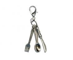 Miniblings Posate Charm Cucchiaio forchetta Coltello da Pranzo Cena