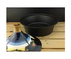 Netherton fonderia Shropshire giardino in ghisa piano cottura e fumo tramonto tajine