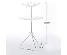 AKMQBZ Stendibiancheria pieghevole verticale tipo Umbrella, tipo ombrello, pieghevole, ferro/acciaio inossidabile (stile : Stainless steel)