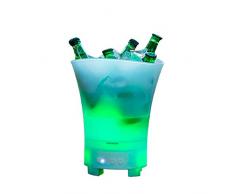 InnovaGoods IG815493 Secchiello per ghiaccio a LED con altoparlante ricaricabile Sonice, PP