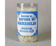Sapone Di Marsiglia in Scaglie - 100% Puro, Naturale ed Originale – Fiocchi di Sapone di Marsiglia Multi-Uso – Ideale per il viso, corpo, come shampoo e per lavare il bucato