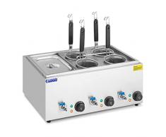 Royal Catering RC-PM004 - Casseruola per pasta con 4 cestini, temperatura: 30-110 °C, per pasta, stazione per pasta, Gastro