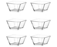 technic24 LAV, set da 6 ciotole in vetro, per antipasti e dessert