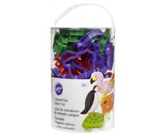Wilton Set 50 Tagliapasta Animali, Plastica