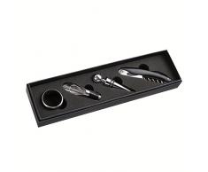 Wine & Cie GS124 Set sommelier 4 accessori Grigio/Nero