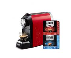 Bialetti Elettrico Macchina Caffè Espresso Per Capsule In Alluminio, Incluse 32 Capsule, Rosso, 50 x 37 x 18 cm, 3 Kg
