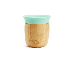 Munchkin Bambou Tazza Primi Sorsi in Bambù, per Bambini a Partire da 6 Mesi, Tazza di Transizione in Bambù Senza BPA per Bambini e Neonati con Apertura a 360° da 150 ml
