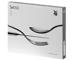 WMF 12.8144.9000 Set Posate 60 Pezzi, Acciaio, Argento