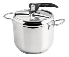 INOXPRAN - Pentola a Pressione, Acciaio Inox, Capienza 7 L, Triplo Fonto Adatto a Tutti i Piani di Cottura compreso lInduzione, Cucina Rapida e Risparmio dEnergia, Lavabile in Lavastoviglie