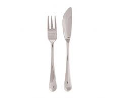 Sambonet 52576-88 Set Posate 24 Pezzi per Pesce, Collezione Symbol, Inox