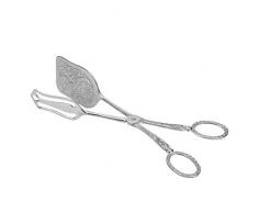 Pinza per insalata di pane Tong Retro in lega di zinco Clip per alimenti Pinza per torta Strumento da cucina Testa quadrata(scheggia)