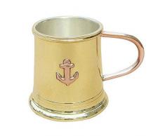 Marittimo Rum Calice, Brandy Calice, Ottone placcato argento