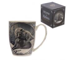 Tazza Mug Colazione, Snow Kisses Wolf, Lupi Sulla Neve, Lisa Parker