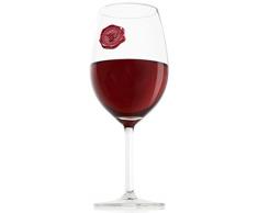 Vacu Vin 1886461 Set Segna Bicchiere, Silicone, Multicolore, 8 unitÃ 