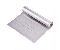 Spatola per pasta e dolci, in acciaio inossidabile, corno di pasticceria, raschietto per torta da cucina per tagliare pasta/pizza