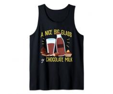 Un bicchiere di cioccolato latte design per bevande dolci bevitori Canotta