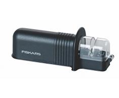 Fiskars Affilacoltelli Roll-Sharp con mola in ceramica, Plastica, Nero, Essential,1023811