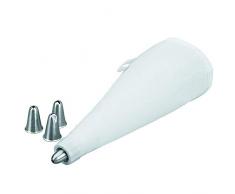 TrAdE Shop Traesio sac A Poche Professionale Tasca PASTICCIERE con 4 BECCUCCI Acciaio Cake