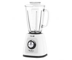 Moulinex LM4351 Blendforce 2, Frullatore Elettrico con Tecnologia Powelix, 800 W, 1.75 Litri, Sistema SmartLock, Blender Frullatore Elettrico con 3 Velocità e Vaso in Vetro Termoresistente