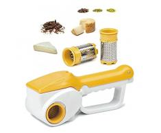 Grattugia elettrica ricaricabile doppio rullo per formaggio cucina casa HM-6112