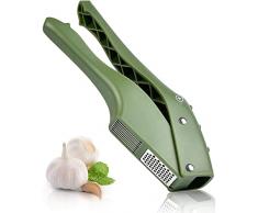 Sopito Spremiaglio, 2 in 1 Affettatrice e Tritaaglio con Spazzola per la Pulizia e Pelapatate in Silicone per Aglio, Facile da Spremere e Pulire, Lavabile in Lavastoviglie