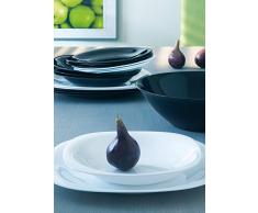 Luminarc 21 cm, vetro -Piatto fondo, colore: nero, 1 pezzo