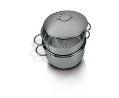Barazzoni Pentola Vapore con Fondo Antracite 24 cm