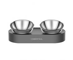 PETKIT CYBERTAIL Ciotola per Gatti in Acciaio Inossidabile,Ciotola Inclinabile per Gatti e Cuccioli, Ciotola per Animali Antiscivolo