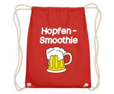 Sconosciuto Hopfen-Smoothie - Bicchiere da birra con motivo Battesimo, design semplice e divertente, in cotone, Rosso (rosso chiaro), 37cm-46cm