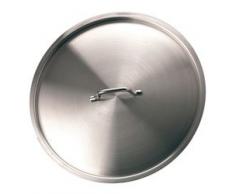 Pentole Agnelli COIX3129E32 Coperchio con Ponticello in Acciaio, 32 cm
