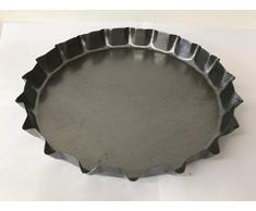 Tegame in Lamiera Per Focaccia Barese Pizza Pugliese Ø 32.5 cm x 4.5 cm in Ferro