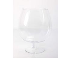 INNA-Glas Vaso a Boccia/Bicchiere da Brandy Liam, Trasparente, 30cm, Ø 23cm - Vetro XXL/Vetro Gigante