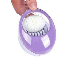 Tagliauova per uova sode | Affettatrice per fragole,Utensile da taglio per trita uova da cucina per uova, fragole e altri frutti di bosco Geruwam