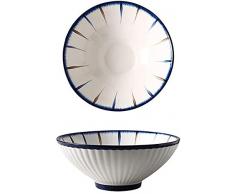 QIANMEI scodella ciotole per il ramen Ciotole in ceramica moderne | Antipasti di insalata di frutta Antipasti per servire la ciotola | Forno a microonde e lavastoviglie Servizio sicuro