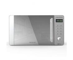Cecotec ProClean 5120 - Microonde Acciaio Inossidabile ProClean 5120 con grill specchio con copertura Ready2Clean facile pulizia, Tecnologia 3DWave, 700 W, 20l, Frontale MirrorDoor, 8 Programmi.