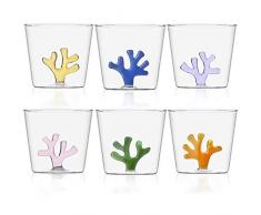 Ichendorf Set 6 Bicchieri da Acqua Decorati Coral Reef Corallo