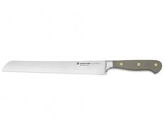 WÜSTHOF Classic Coltello pane con doppia lama seghettata di precisione 23 cm, Velvet Oyster (grigio)