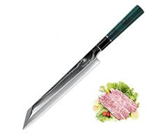 10 pollici Filetteting Sushi Coltello Damasco Giapponese Kitchen Knives Multi Funzione Cook Sushi Stringing Cleaver Salmone Sashimi Coltello (Color : HP-D1045, Kitchen Knife Size : 10 inch)