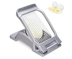 Tagliauova, Affettatrice Manuale per Uova, Taglia Uovo Sodo Acciaio Inossidabile Utensili da Cucina per Tagliare Kiwi, Fragole, Funghi, Alimenti Morbidi, Lavabile in Lavastoviglie