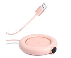 Scalda Tazza USB da Caffè, Scaldatazze da Scrivania per Tazze (Rosa)
