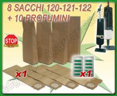 8 SACCHI + 10 PROFUMI PER FOLLETTO VORWERK 120 121 122