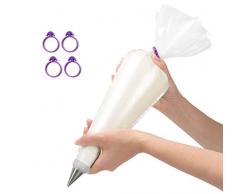 104 Sac à poche Usa e Getta 46cm di ilauke per Decorazioni Pasticceria Dolci Cupcake Torte
