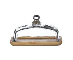 BESTonZON Piatto Torta In Vetro Con Cupola Alzata Per Torta Vassoio Per Torta Tavolo Dessert Vassoio Esposizione Piatto Portata Insalatiera Piatto Vegetariano Punch Ciotola