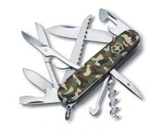 Victorinox, Huntsman, coltellino svizzero (15 funzioni, lama grande, cavatappi, forbici) mimetico navy