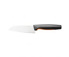 Fiskars Functional Form Coltello da Cucina, Acciaio Inox Giapponese, Argento/Nero/Arancione