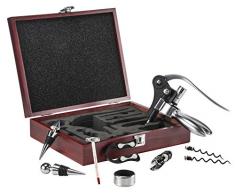 Set da 10 pezzi per vino in elegante confezione regalo - Elegante set da sommelier - idea regalo!