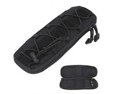 XINMYD Sacchetto di Copertura del Coltello, Sacchetto di Copertura di Protezione del Coltello dellEsercito di Sopravvivenza Multifunzionale di tattiche Esterne in Nylon(Nero Grande)