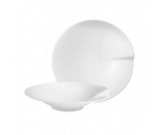 Villeroy & Boch Passion Piatti per Pasta Grande Lavabili in Lavastoviglie, Set da 2 Pezzi, Porcellana, Bianco