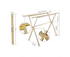 G Drying racks Stendibiancheria Pieghevole da Interno a Doppio palo Tipo casa Balcone X Tipo Cool Appendiabiti da Esterno per Asciugatura Trapunta cremagliera stendino Omini Appendiabiti